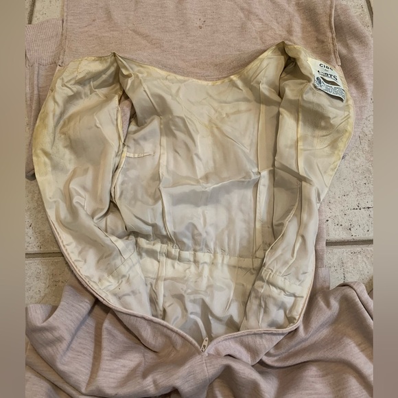 Vintage 70s Ciaro 100% Wool Turtleneck Knit Sweater Dress Size 12 - Picture 3 of 12